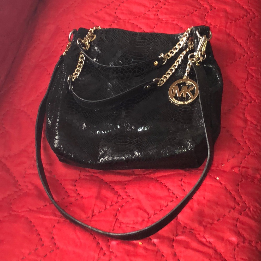 Michael Kors Snake Skin Black Purse🖤